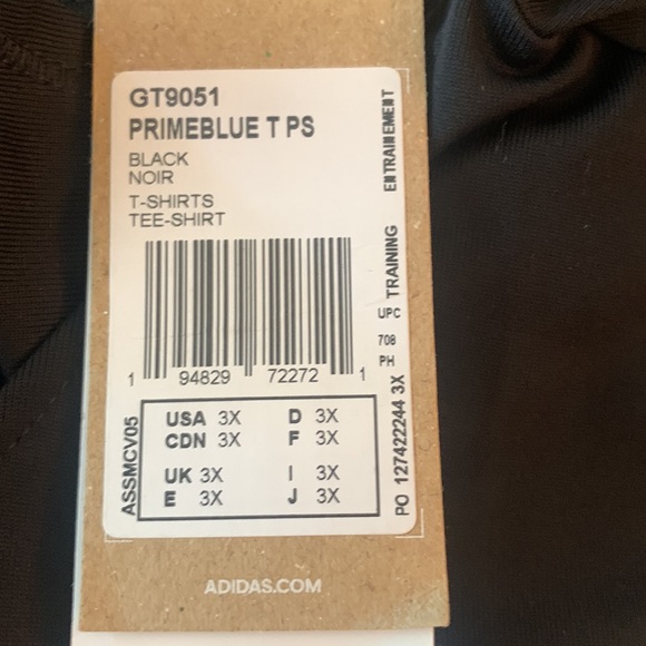 New with tags Adidas black crop top with draped open back - Picture 4 of 4